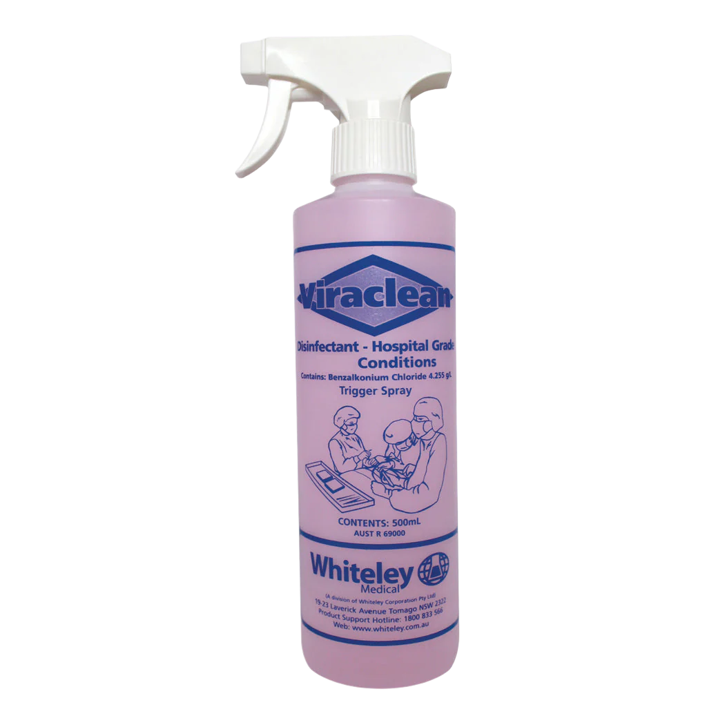Viraclean - Hospital Grade Disinfectant 500ml Spray Bottle