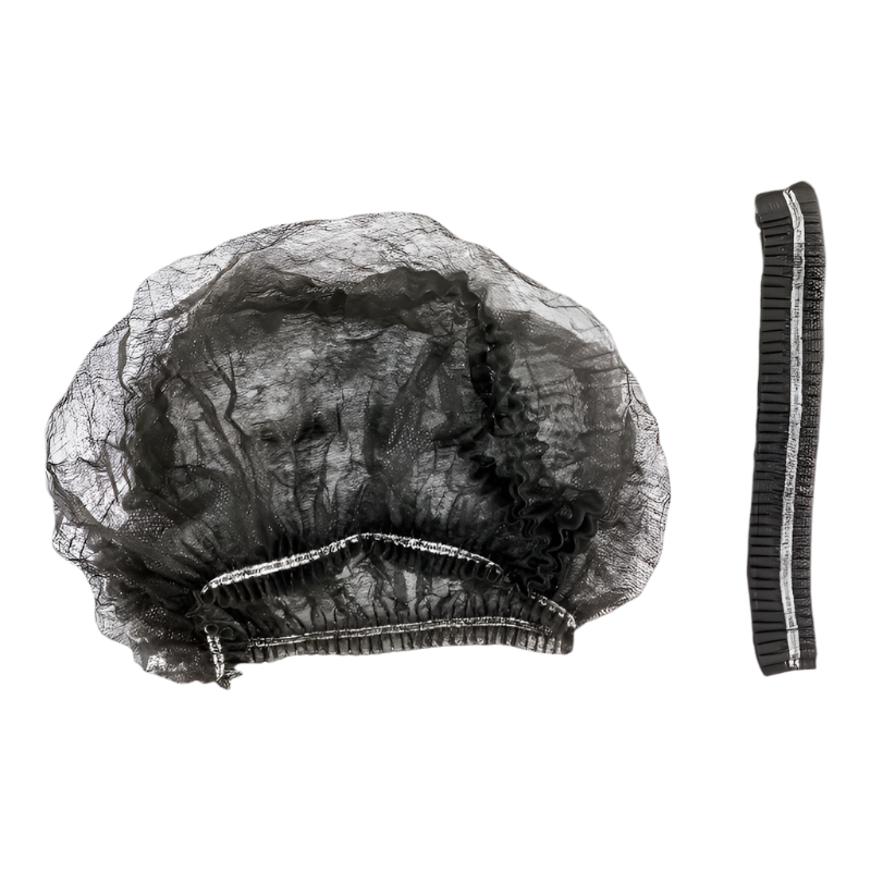 Disposable Hair Caps - Black 100pcs