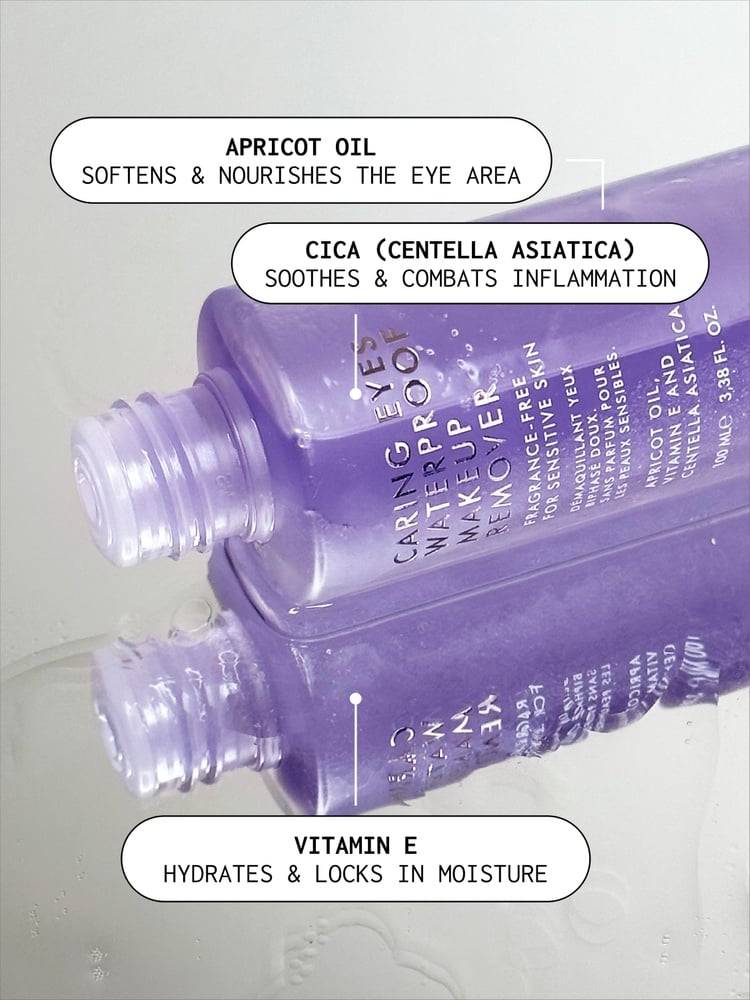 Xlash - Caring Eyes Waterproof Makeup Remover, 100ml (Wholesale 3 Pack) *EXPIRY 09/25 RRP $20.37 EACH*