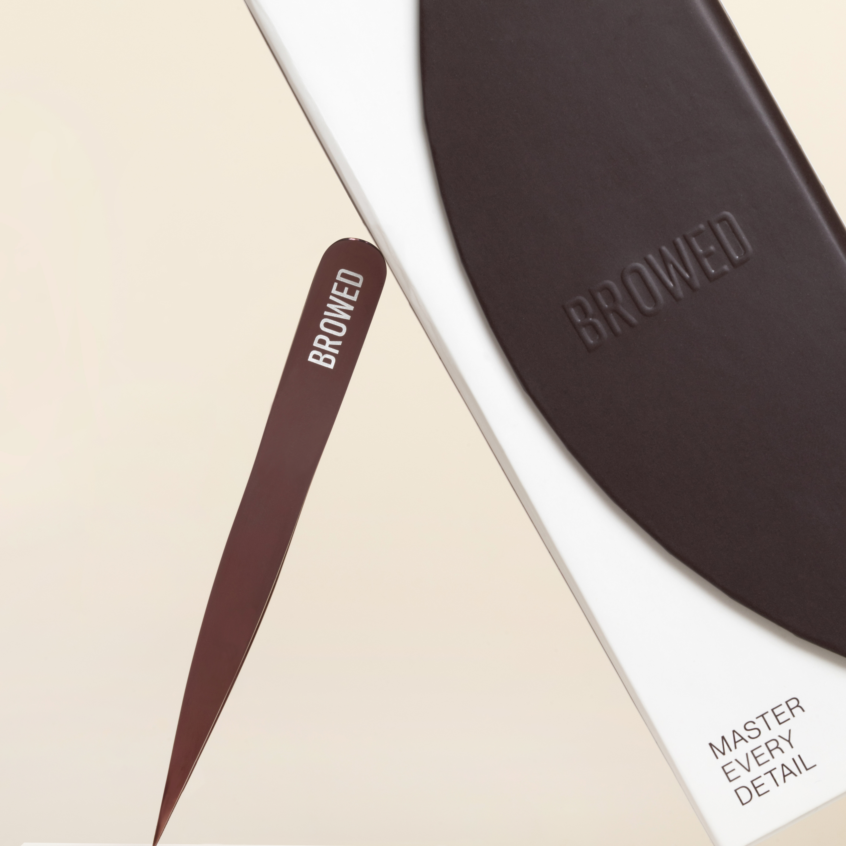 Browed - Chocolate Point Tip Tweezers