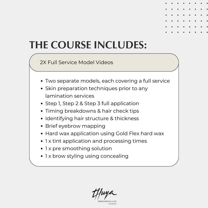 Thuya Lamination Online Masterclass