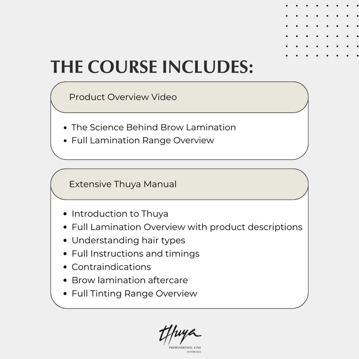 Thuya Lamination Online Masterclass