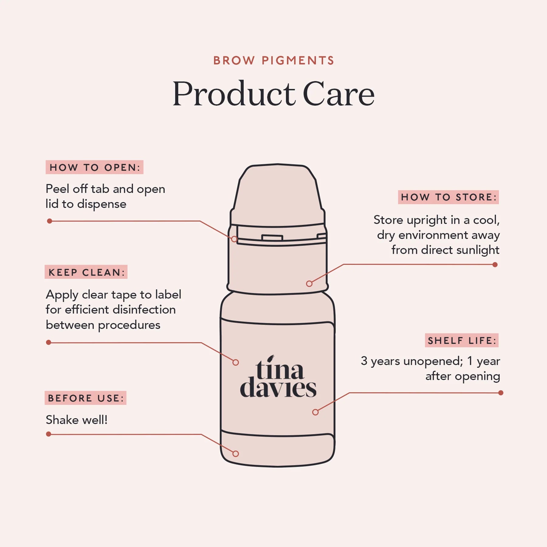 Tina Davies - Eyebrow Pigment Collection