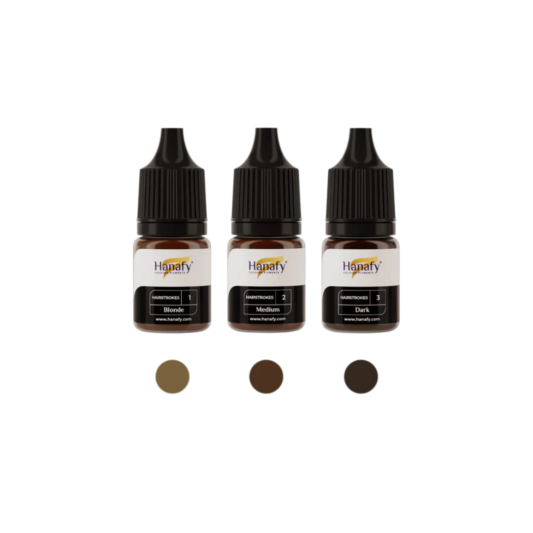 Hanafy - HAIRSTROKES Pigment Mini Set, 3 x 5ml