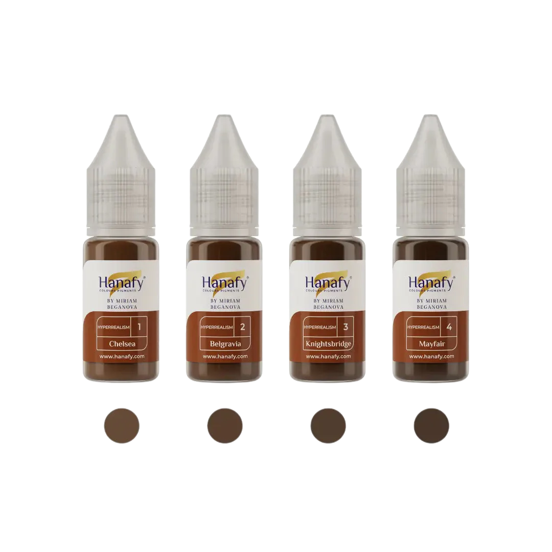 Hanafy - HYPERREALISM Brow Pigment Set, 4 x 10ml
