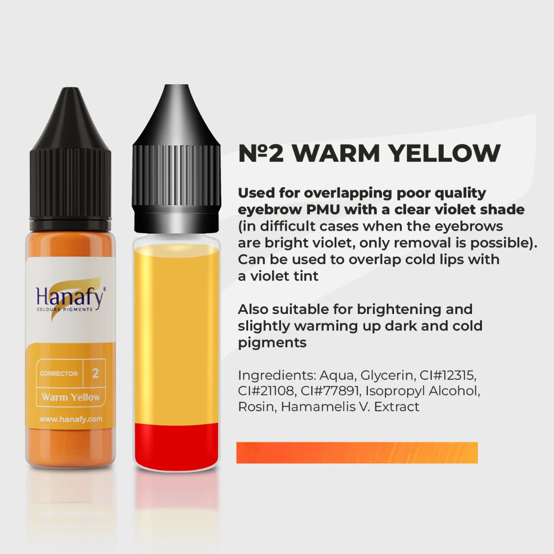Hanafy - CORRECTOR N2 - Warm Yellow, 15ml