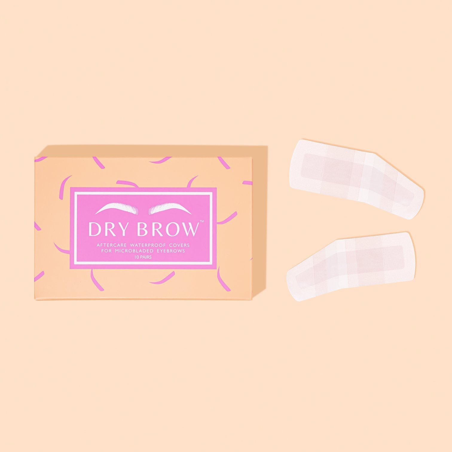 Dry Brow - Aftercare Waterproof Covers for Eyebrows (10 Pairs)