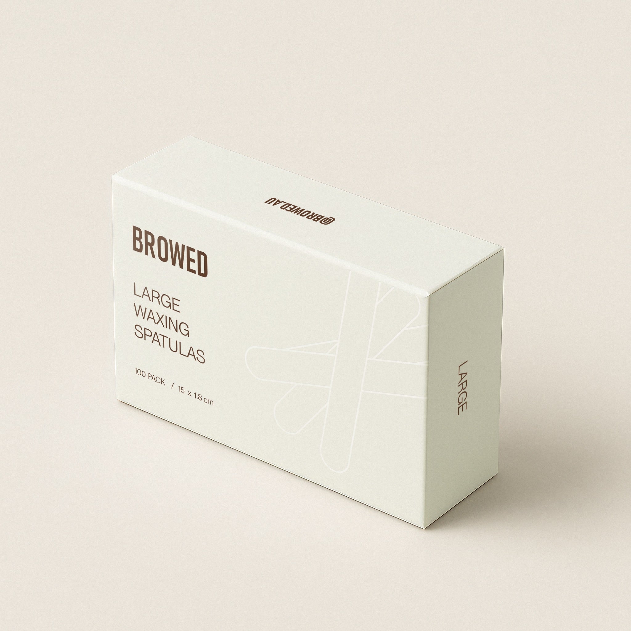 Browed - Large Waxing Spatulas, 100 Pack