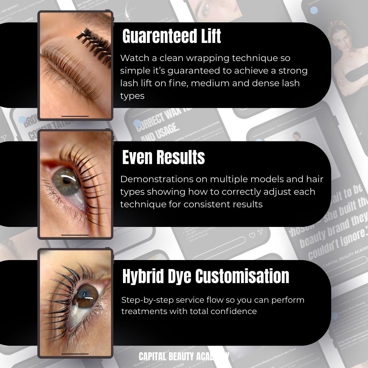 Capital Beauty Academy - Lash Lift & Hybrid Dye Mastery Online Course WITH KIT
