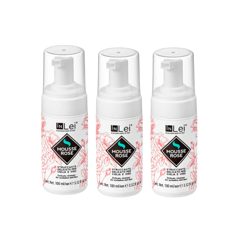 InLei® - Delicate Mousse Cleanser, Rose (100 ml) (Wholesale 3 pack, RRP $32.95 Each)
