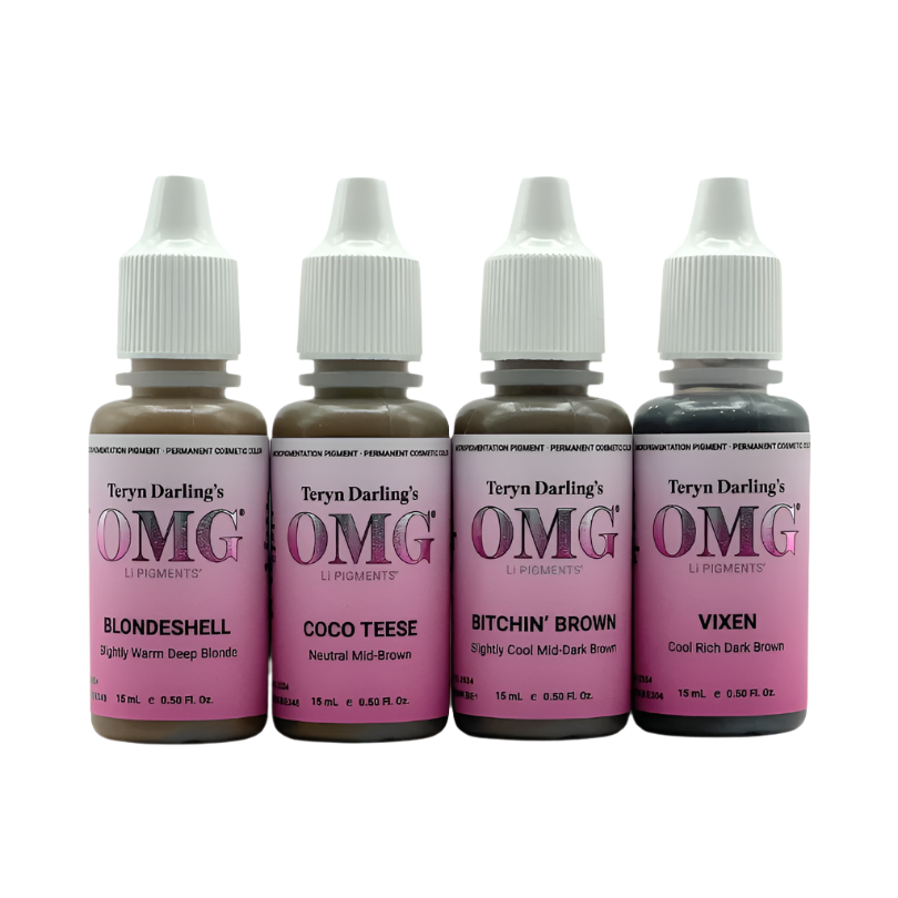 OMG Brow Pigment Set (All 4 Colours)