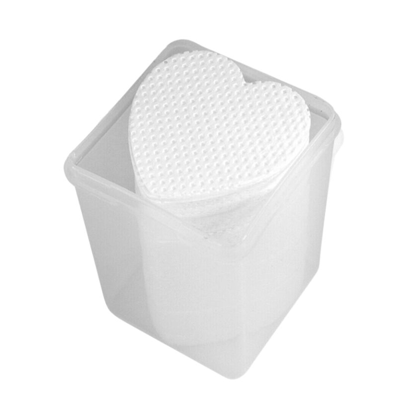 Heart Shaped Cotton Pads - White, 200pcs