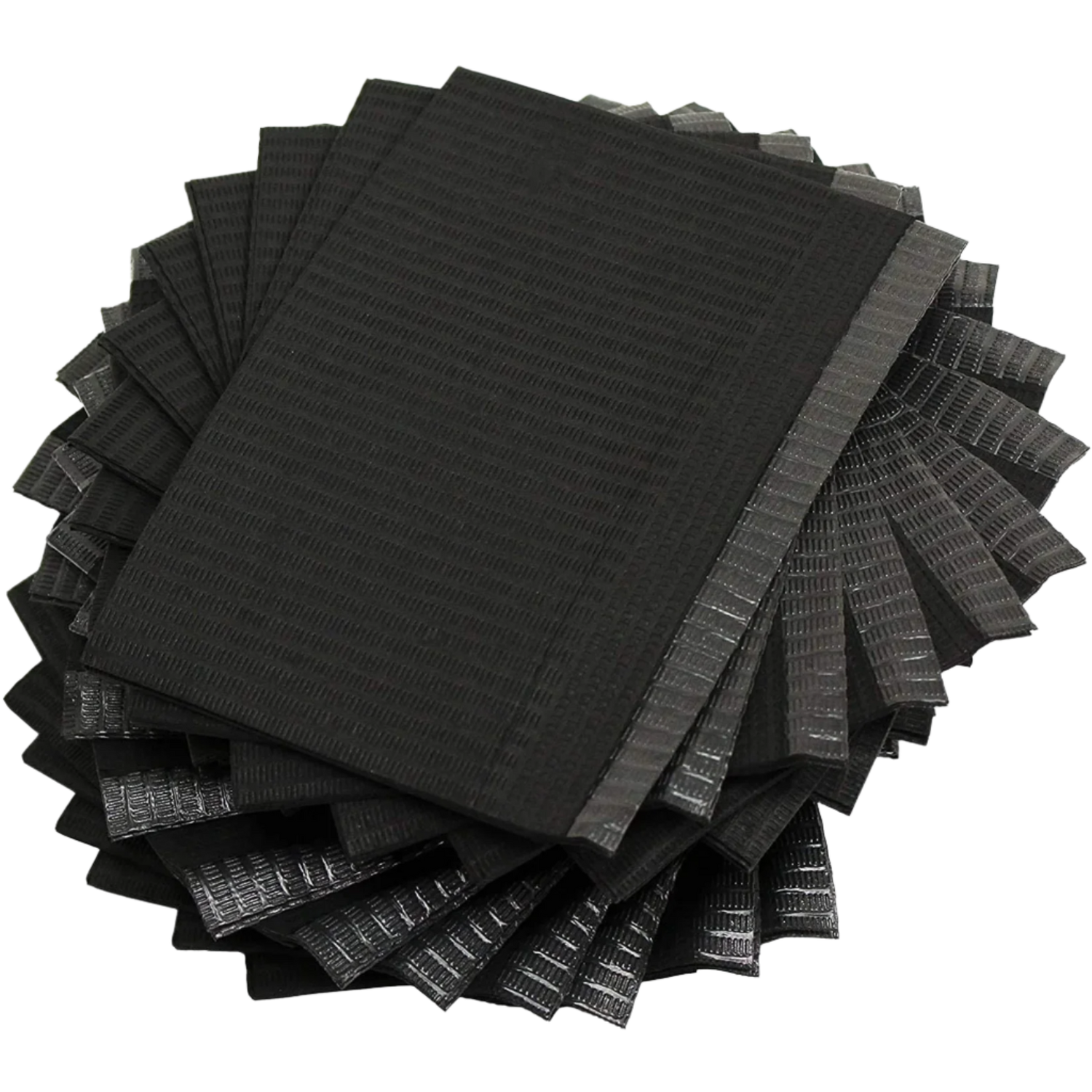 Disposable Dental Bibs - 3 ply - 33x45.5cm - Black (125pcs)