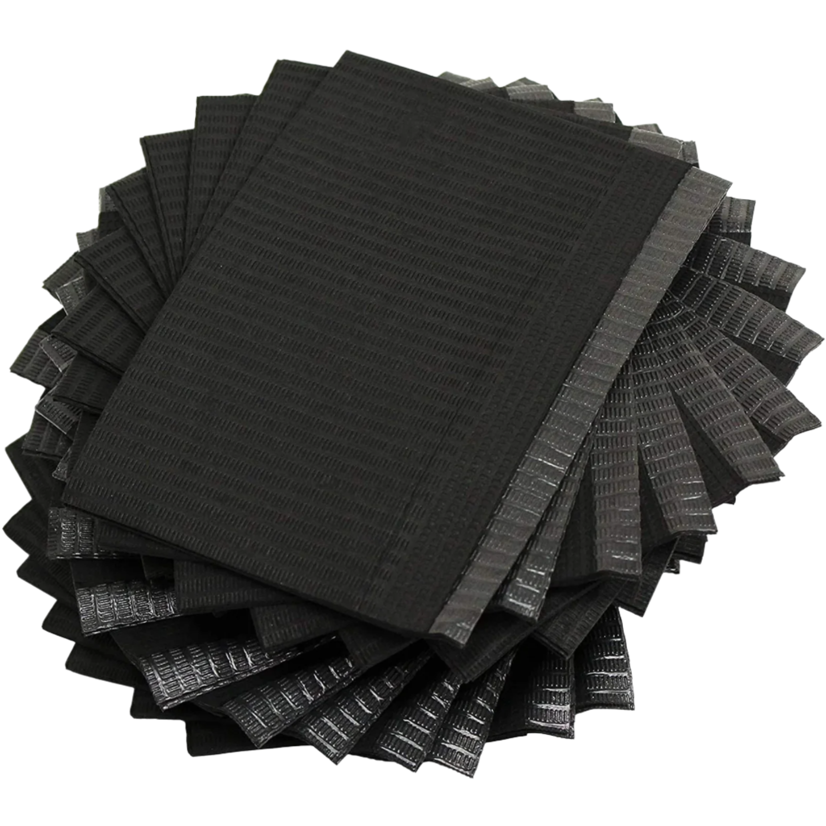 Disposable Dental Bibs - 3 ply - 33x45.5cm - Black (125pcs)