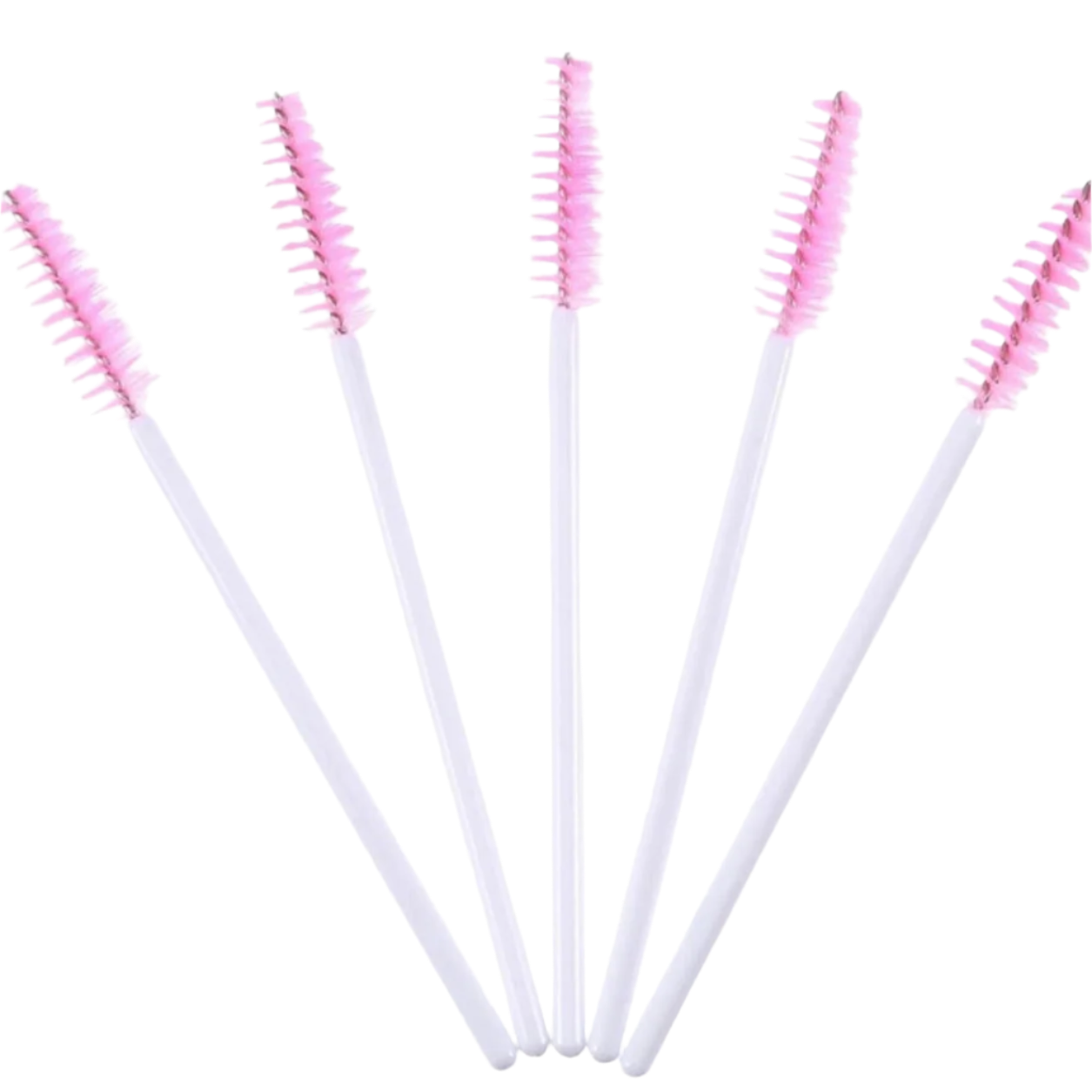 Disposable Mascara Wands - White & Pink