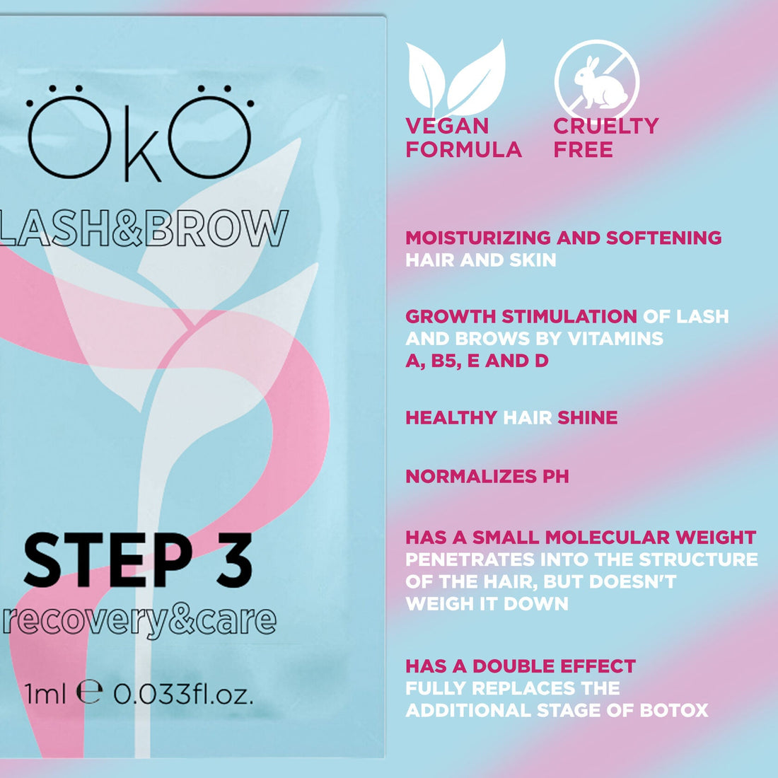 OkO - Lash & Brow Lamination - Step 3 Care & Recovery Sachets
