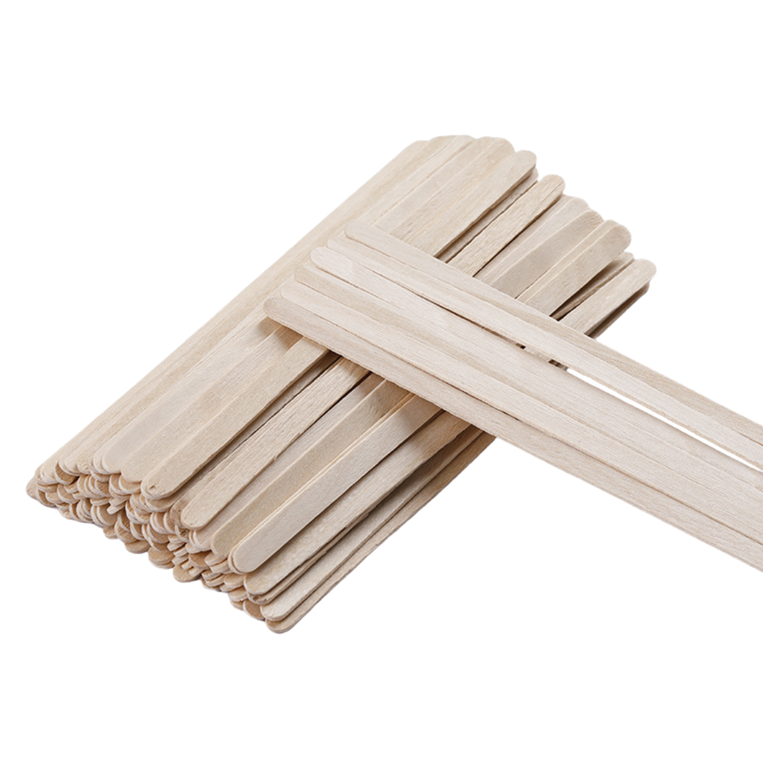 Browed - Thin Waxing Spatulas, 100 Pack