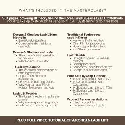 Korean Lash Lifts: Your Authentic Masterclass (online)
