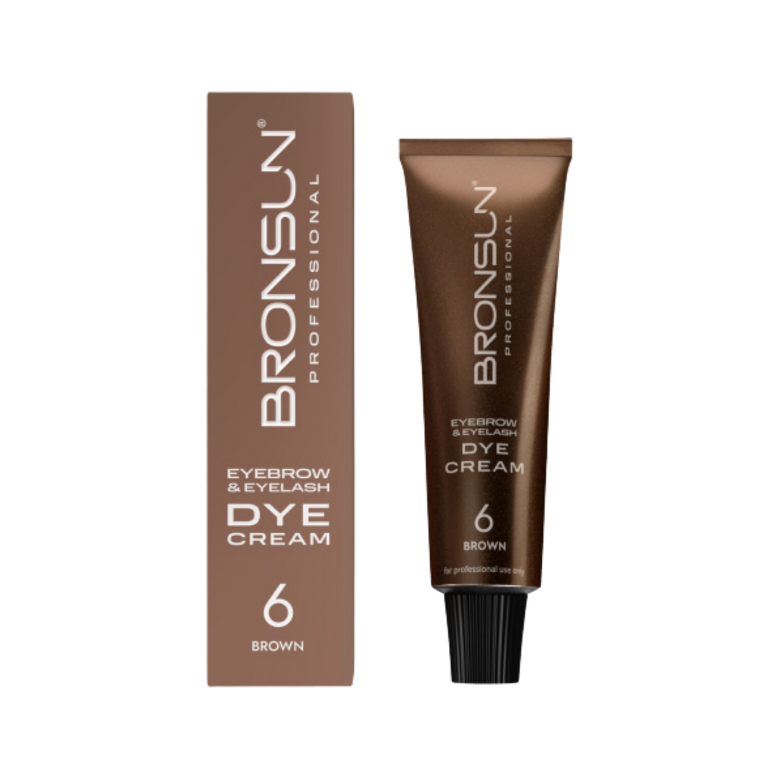 Bronsun - Eyebrow &amp; Eyelash Cream Dye - Brown *DAMAGED PACKAGING*