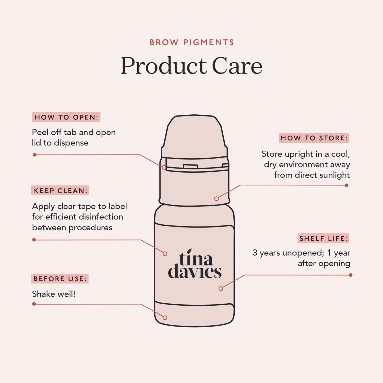 Tina Davies - Eyebrow Pigment Collection