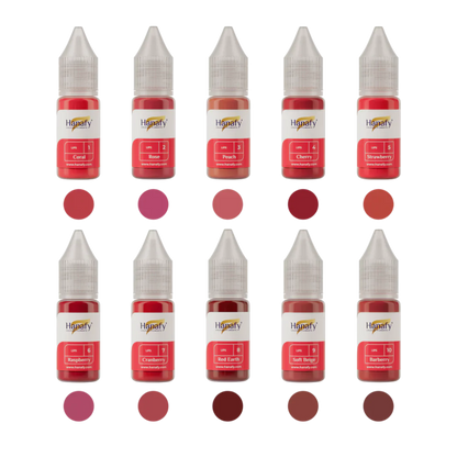 Hanafy - LIPS Pigment Set, 10 x 10ml