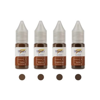 Hanafy - HYPERREALISM Brow Pigment Set, 4 x 10ml