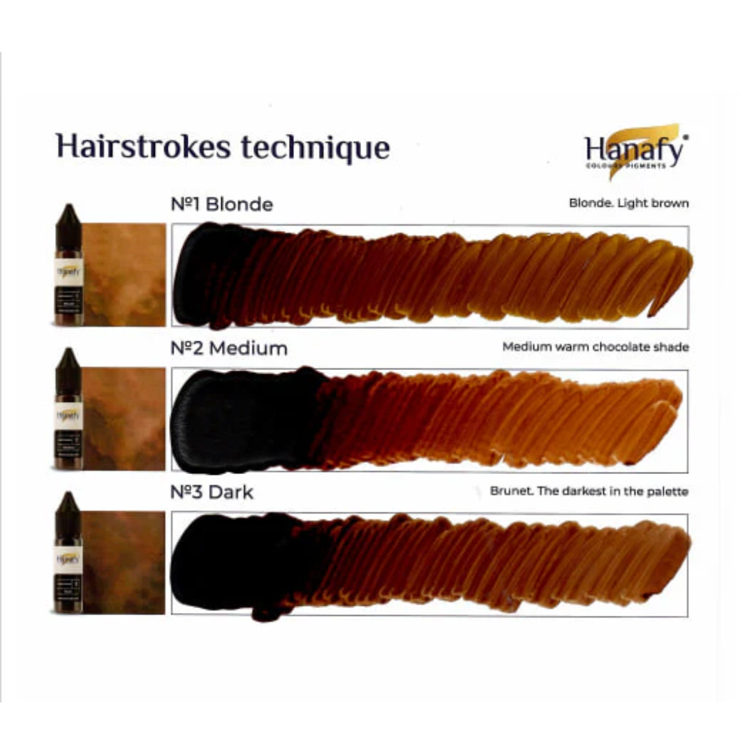 Hanafy - HAIRSTROKES Brow Pigment - No.2 Medium, 15ml