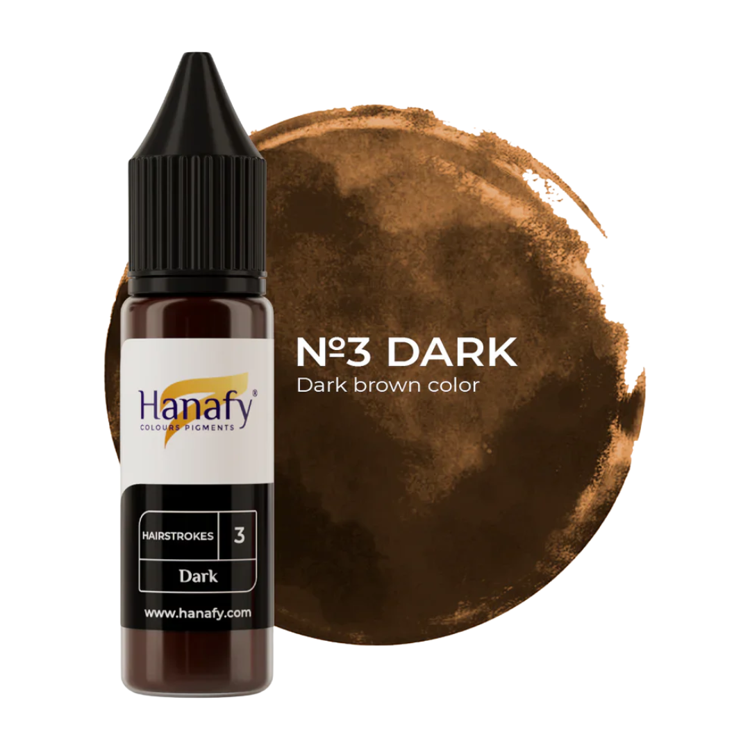 Hanafy - HAIRSTROKES Brow Pigment - No.3 Dark, 15ml
