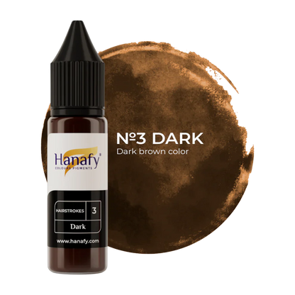 Hanafy - HAIRSTROKES Brow Pigment - No.3 Dark, 15ml