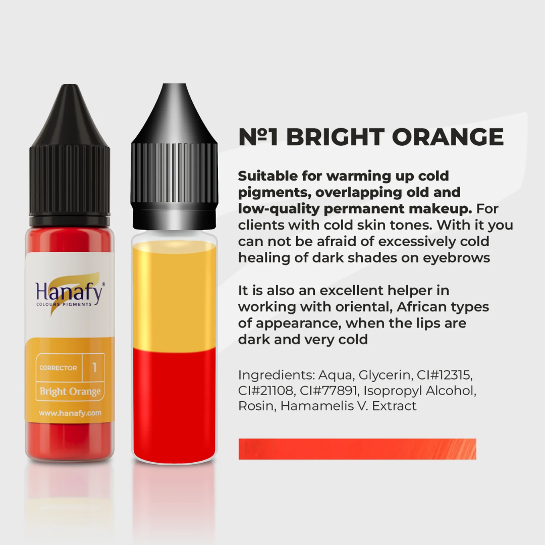 Hanafy - CORRECTOR N1 - Bright Orange, 15ml