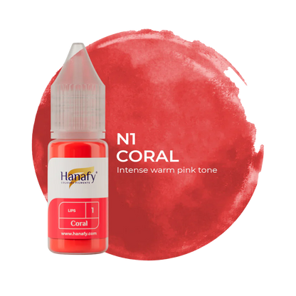 Hanafy - LIP Pigment - N1 Coral, 10ml