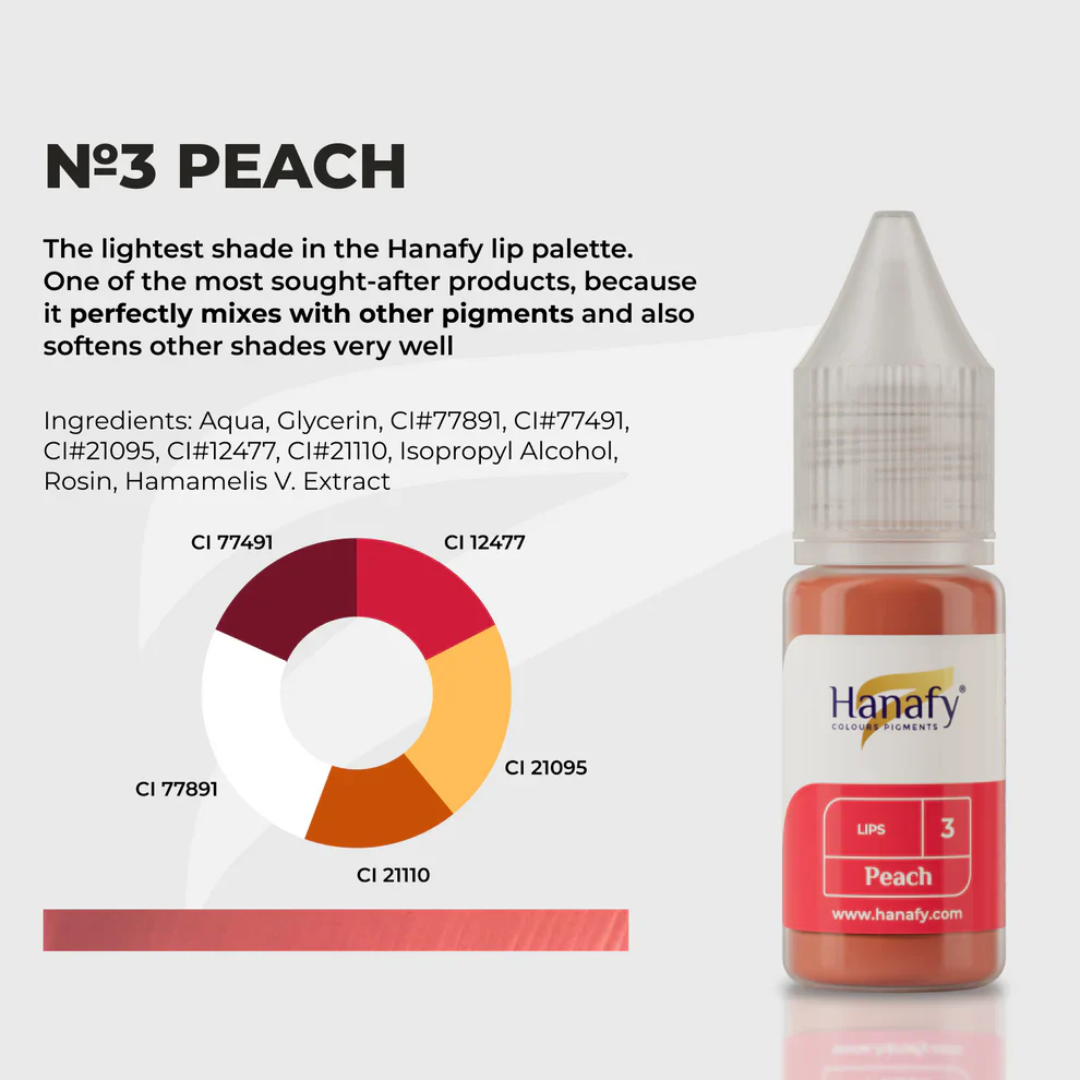 Hanafy - LIP Pigment - N3 Peach, 10ml