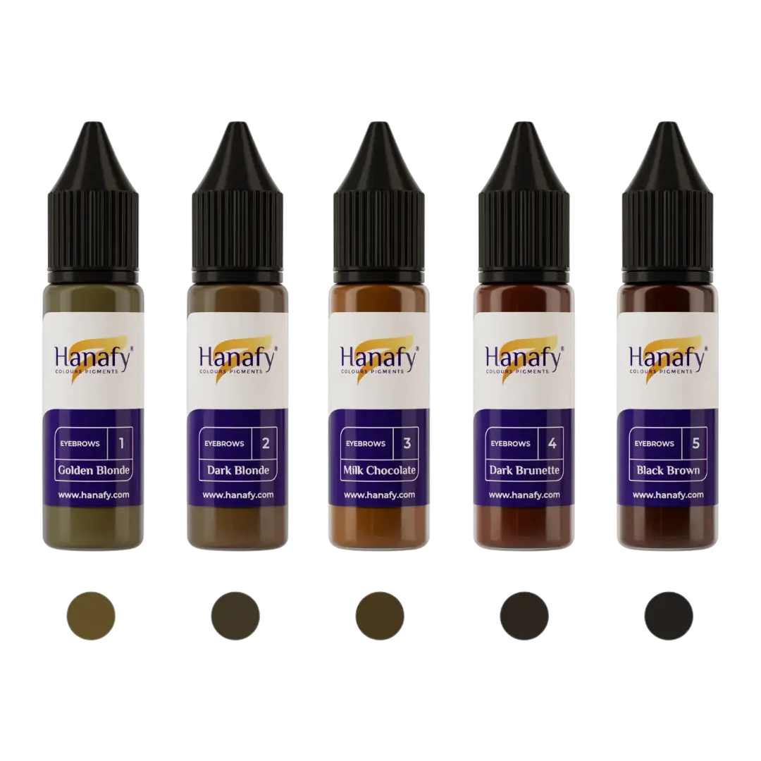 Hanafy - EYEBROW Pigment Set, 5 x 15ml