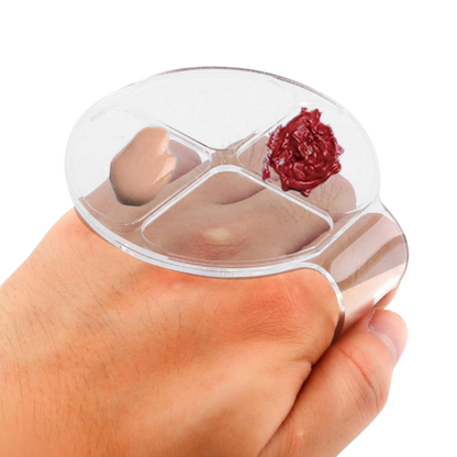 Acrylic Mixing Hand Palette - Round Four-Cell