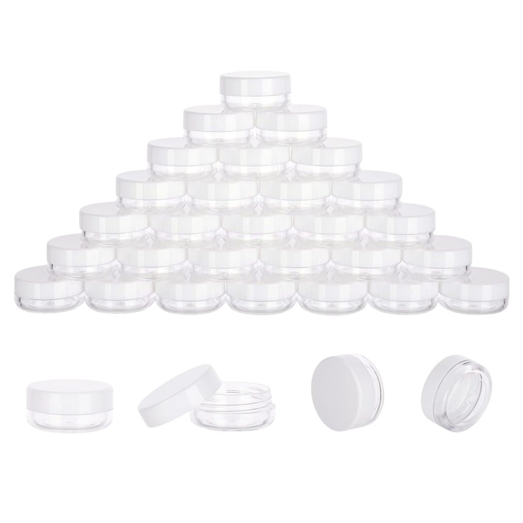 5ml Aftercare Jars - WHITE (40pcs)