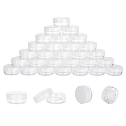 5ml Aftercare Jars - WHITE (40pcs)