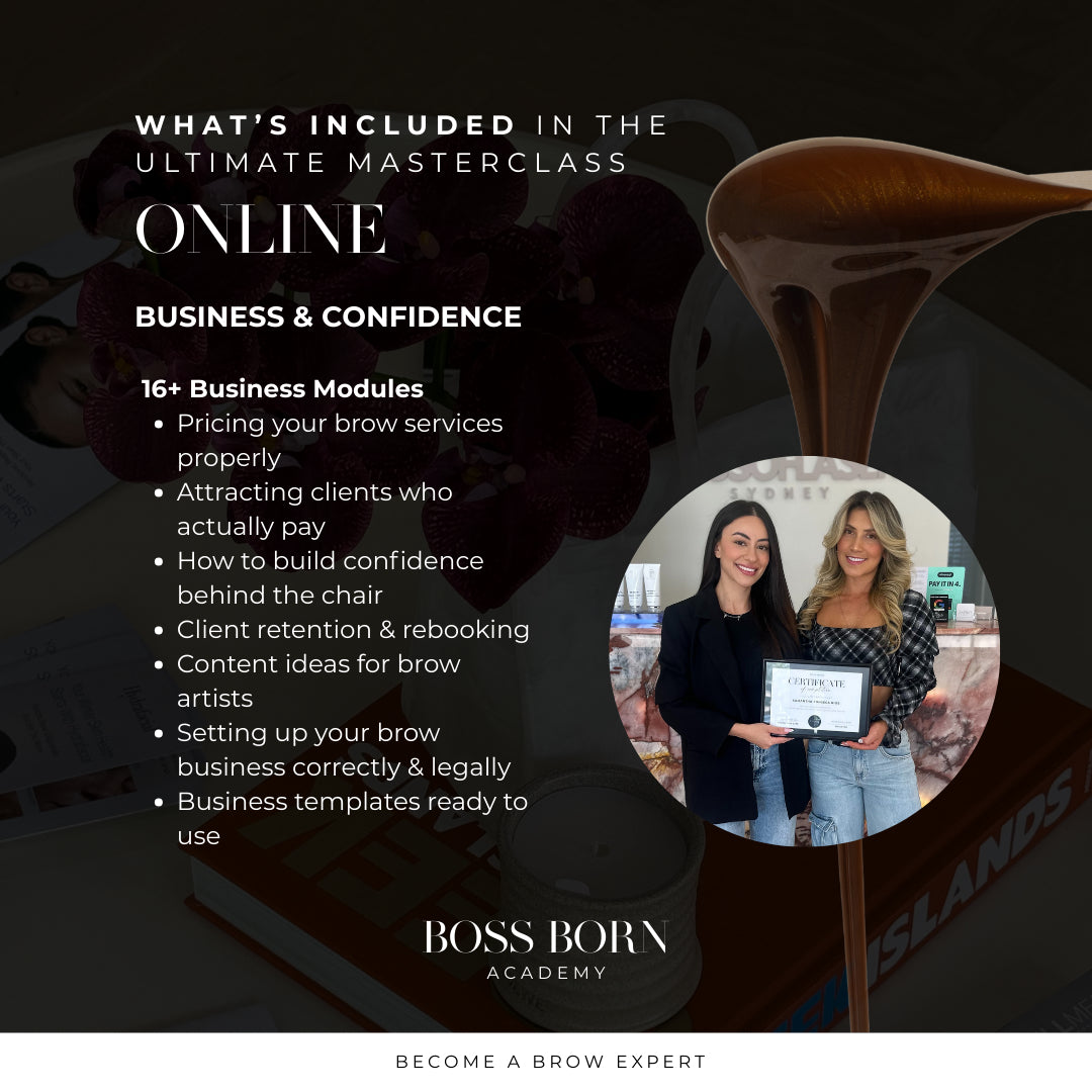 Boss Born Academy - Brow Mastery + Business Online Course