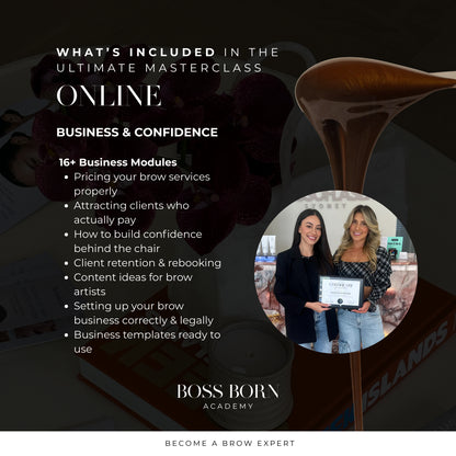 Boss Born Academy - Brow Mastery + Business Online Course