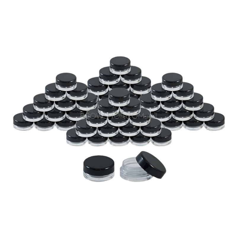 5mL Aftercare Jars - Black (40pcs)