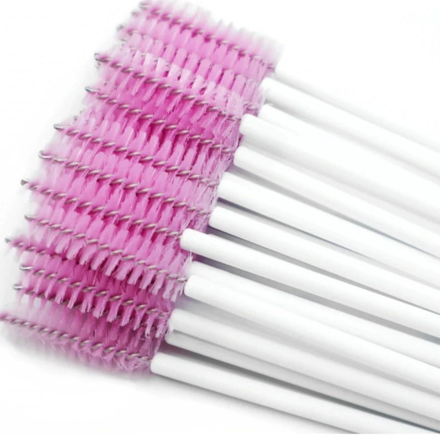 Disposable Mascara Wands - White &amp; Pink