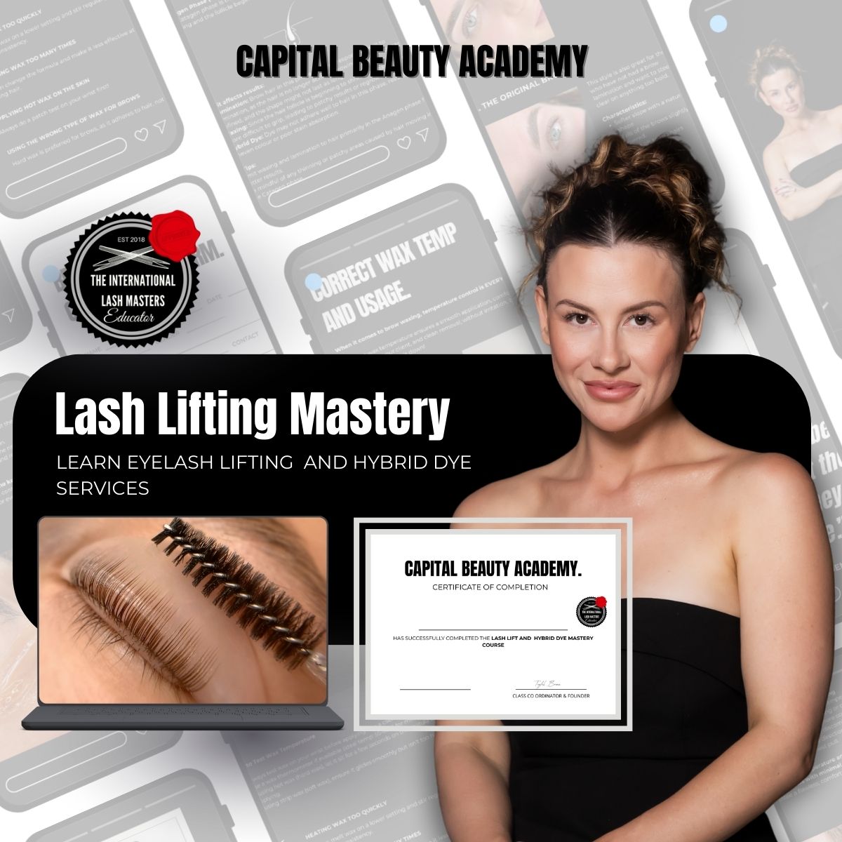 Capital Beauty Academy - Lash Lift &amp; Hybrid Dye Mastery Online Course