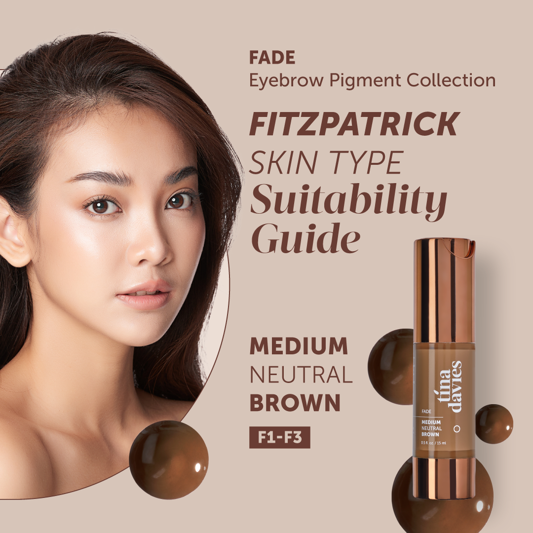 Tina Davies - FADE Eyebrow Pigments - Medium Neutral Brown, 15ml