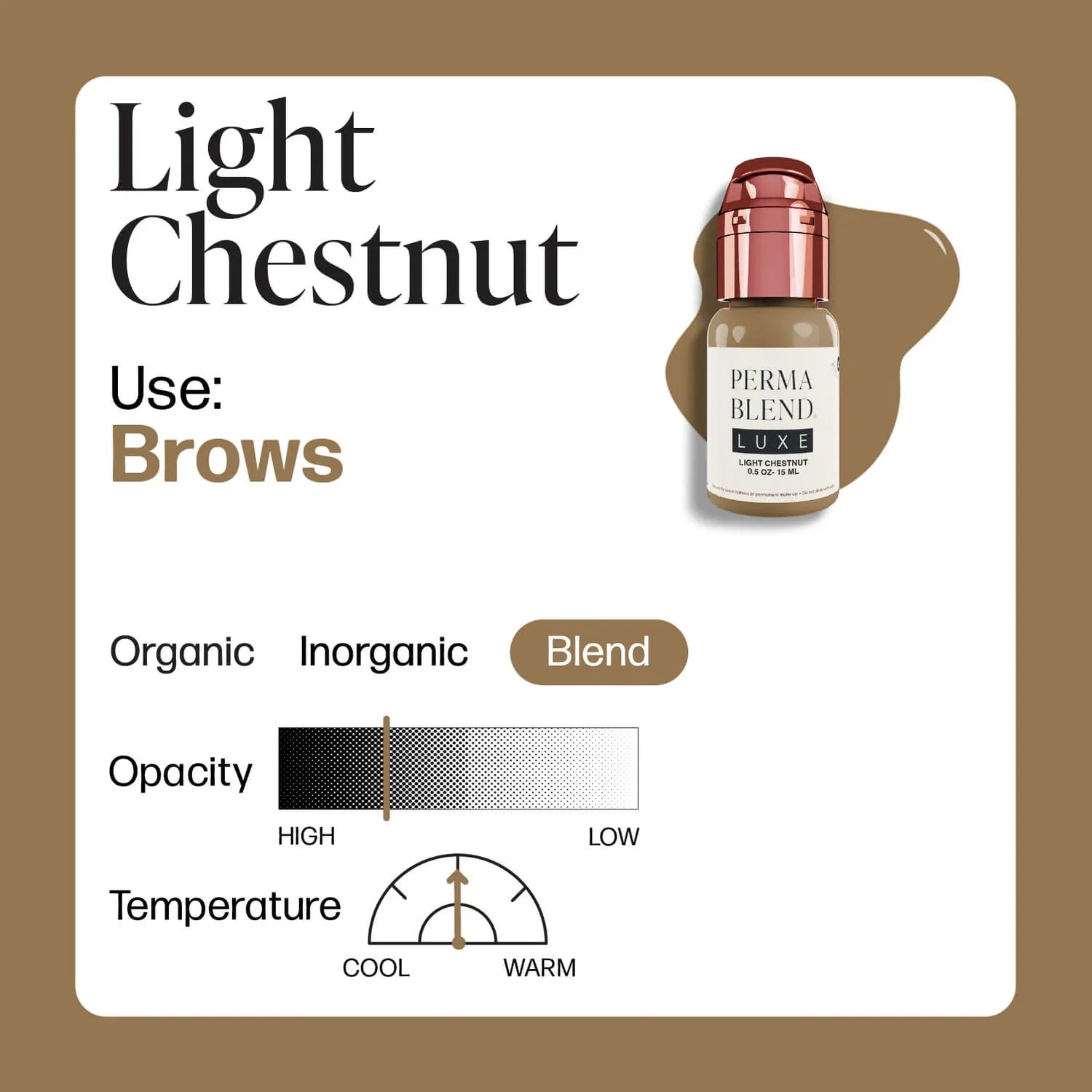 Perma Blend - Luxe Pigments - Light Chestnut, 15ml