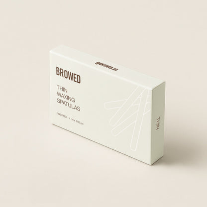 Browed - Thin Waxing Spatulas, 100 Pack