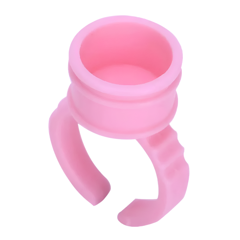 Pigment Cup Rings - Pink - Medium (100pcs)
