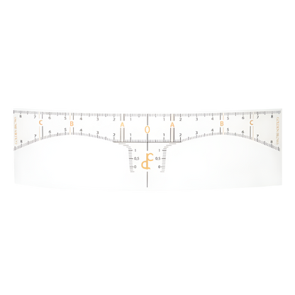 Daria Chuprys Eyebrow Measurement Sticker (50 roll)
