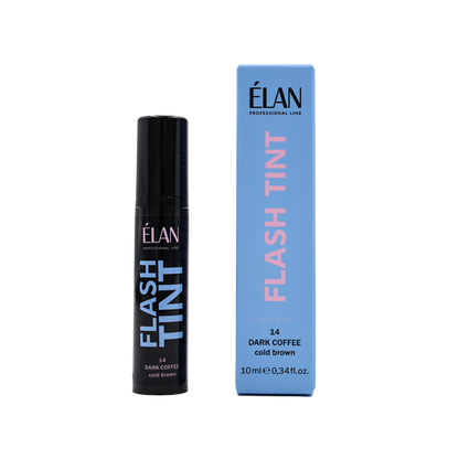 ÉLAN - Eyebrow Flash Tint, 10ml - 14 Dark Coffee (Cold Brown)