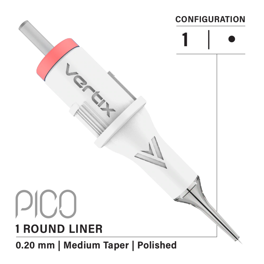 Vertix - Pico Cartridges 1 Round Liner (20pcs) - Choose Type