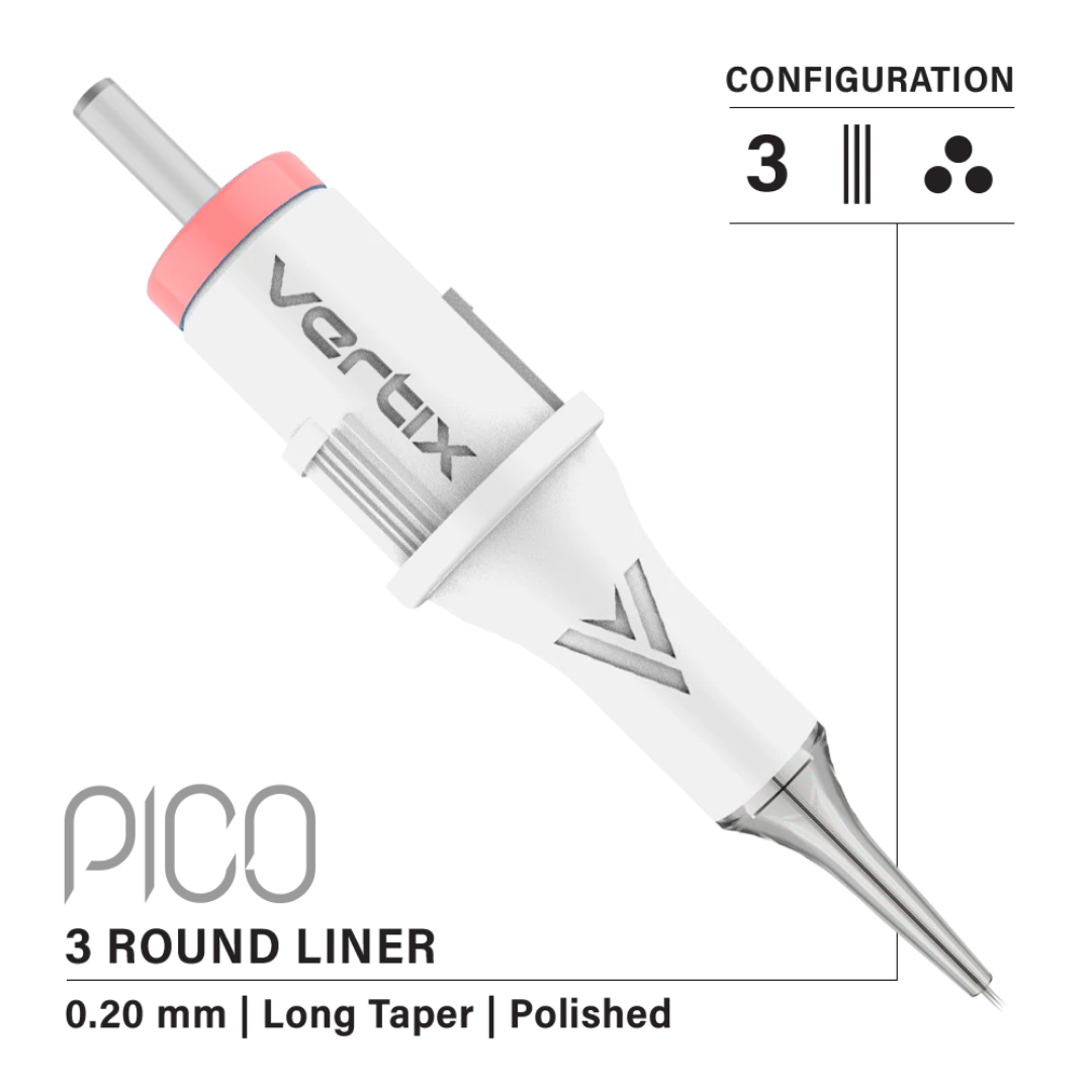 Vertix - Pico Cartridges 3 Round Liner (20pcs) - Choose Type