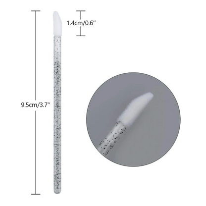 Disposable Lip Applicators - Glitter Black